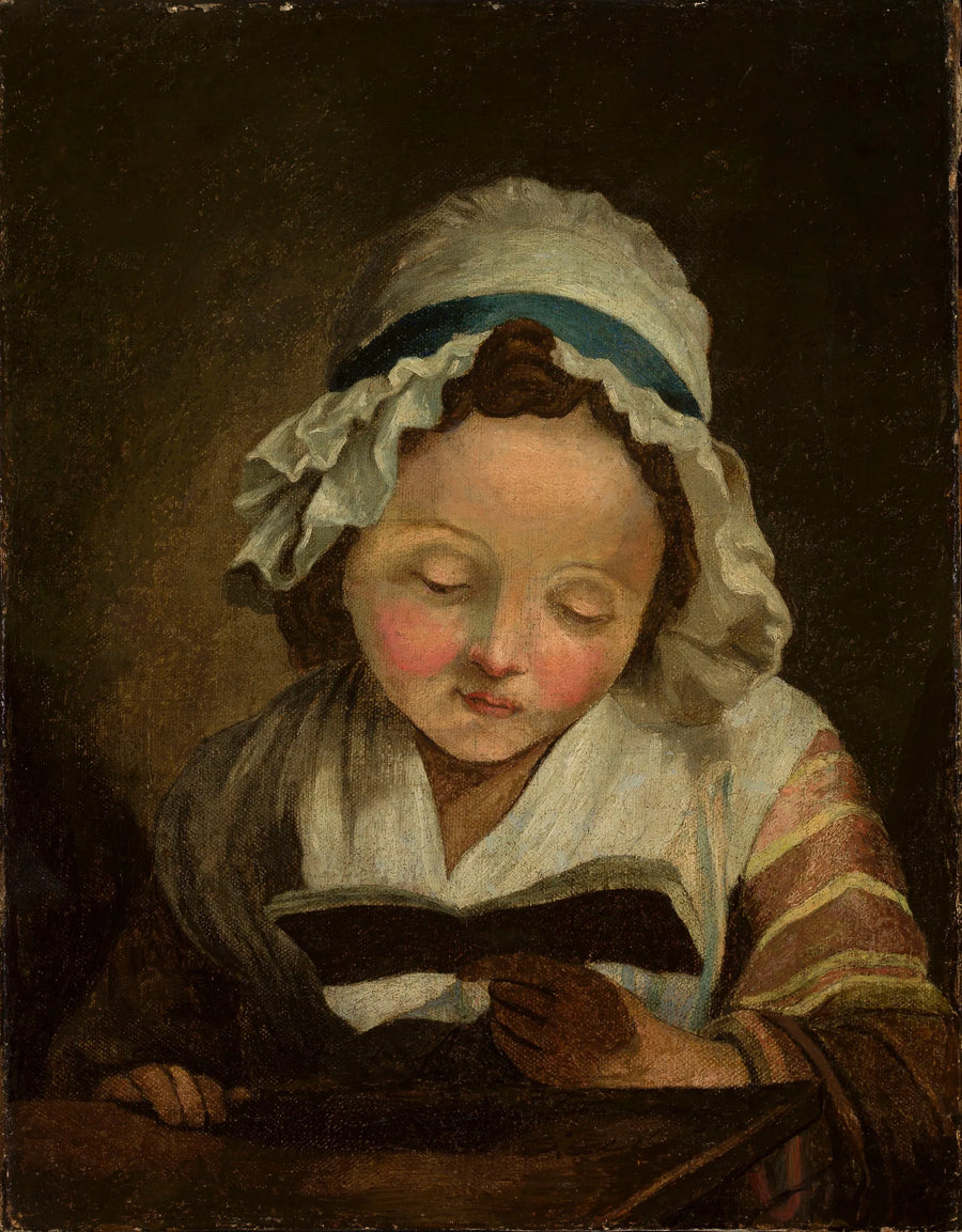 Meisje met een boek - Jean-Baptiste Greuze