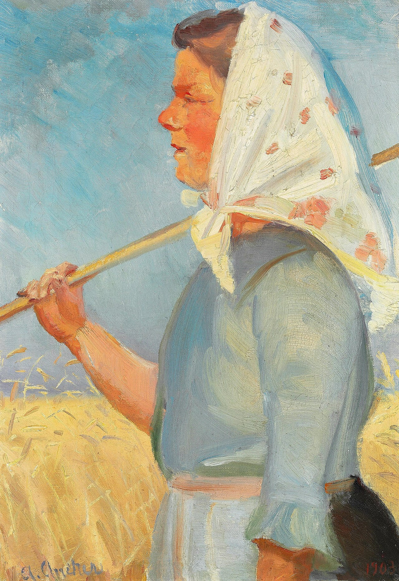 Fille de la moisson. - Anna Ancher