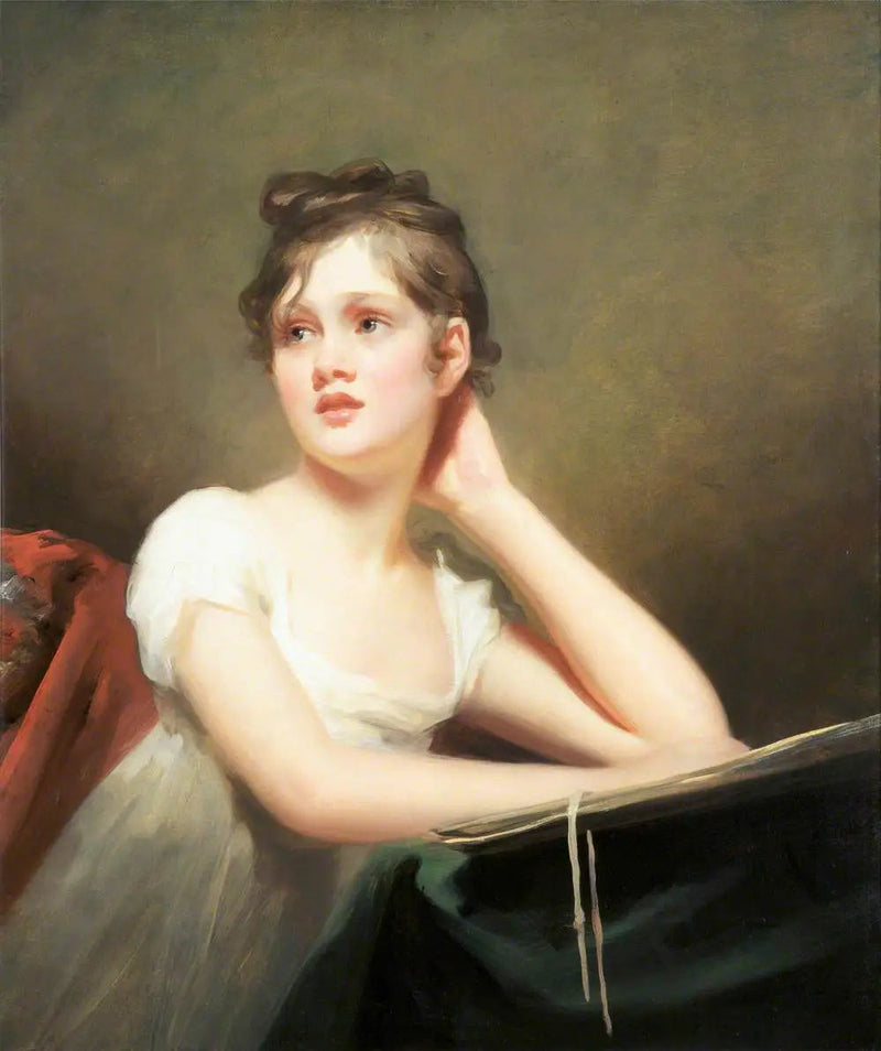 Meisje schetsend - Henry Raeburn