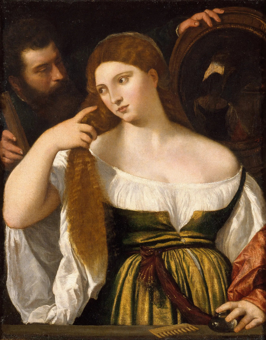 Meisje voor de spiegel - Titian