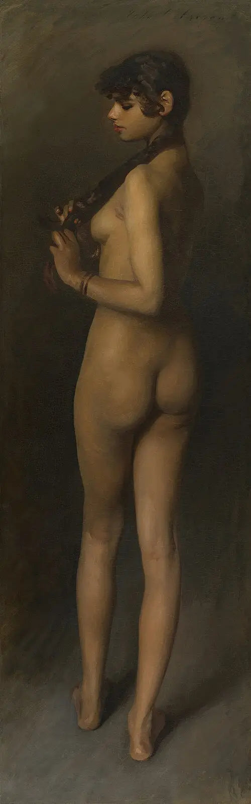 Naakte Egyptische Meisje - John Singer Sargent