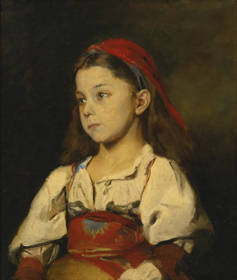 Meisje in een Ciociaro-kostuum - William Merritt Chase

Source:
Fille en costume de Ciociaro - William Merritt Chase