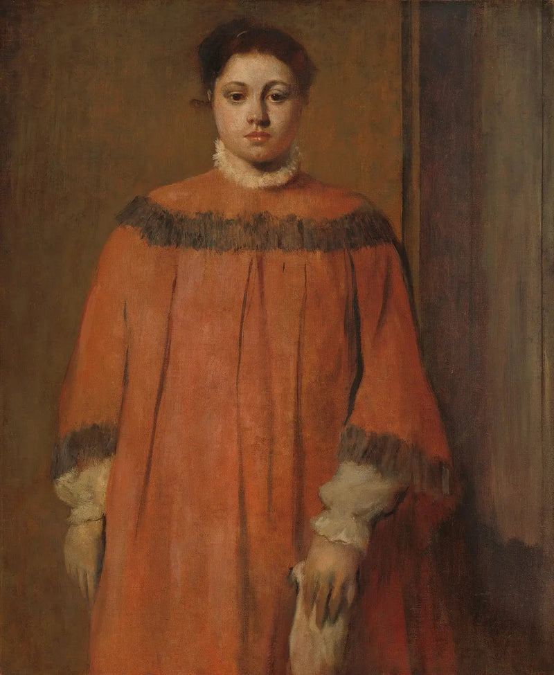Meisje in het rood - Edgar Degas