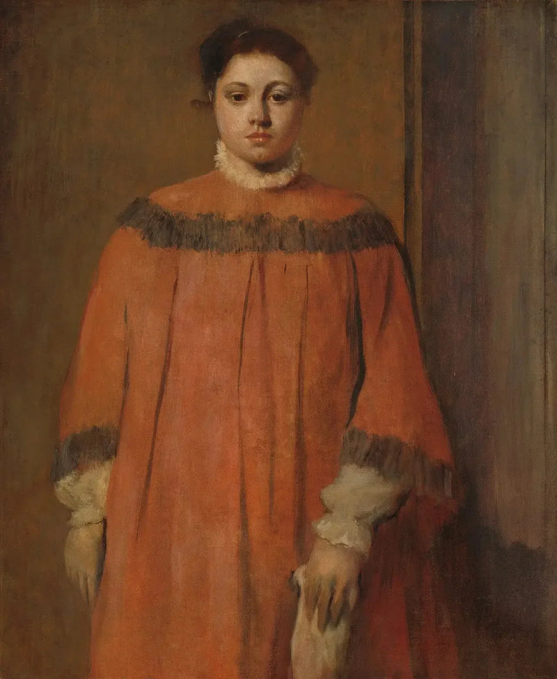 Meisje in het rood - Edgar Degas