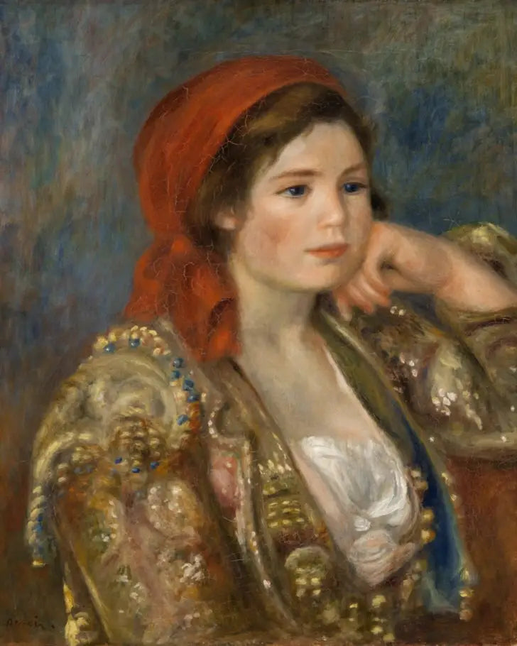 Meisje in Spaanse jas - Pierre-Auguste Renoir