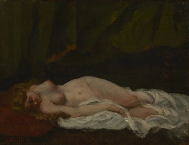 Slapend meisje - Gustave Courbet