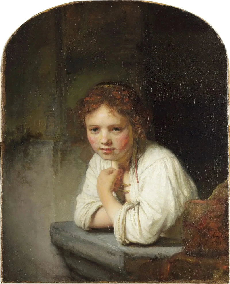 Meisje bij het raam - Rembrandt