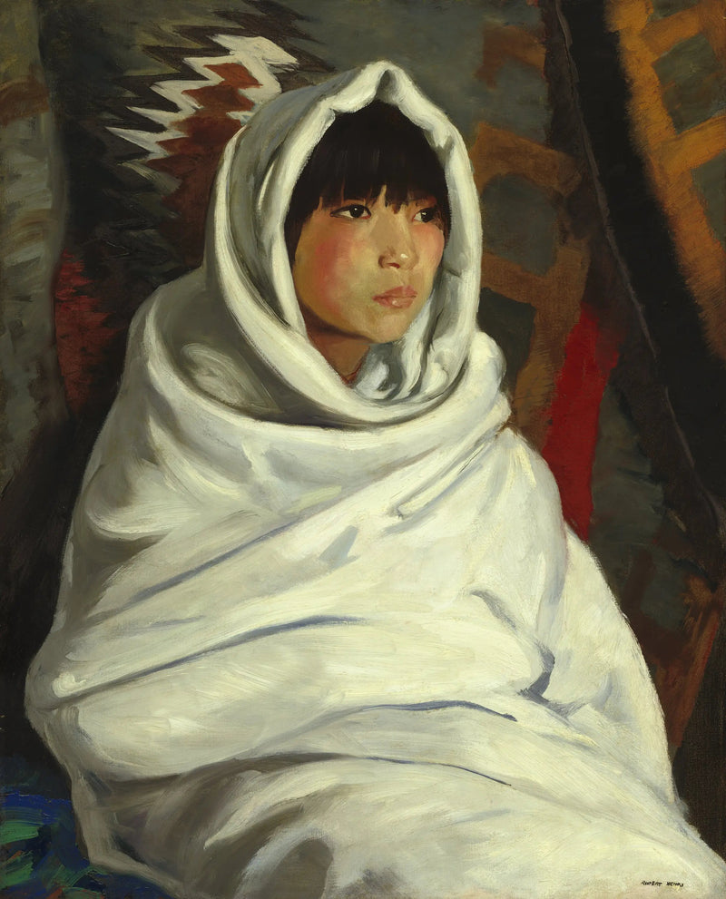 Indiaanse meisje in een witte deken - Robert Henri

Source:
Fille indienne dans une couverture blanche - Robert Henri