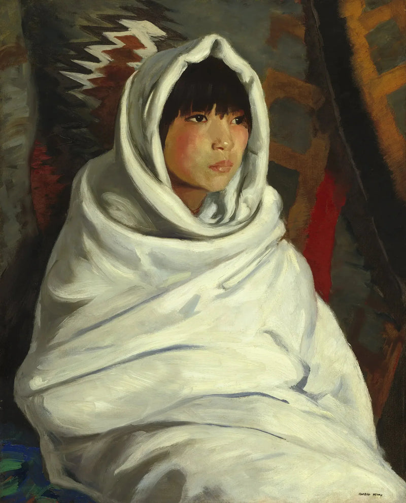 Indiaanse meisje in een witte deken - Robert Henri

Source:
Fille indienne dans une couverture blanche - Robert Henri