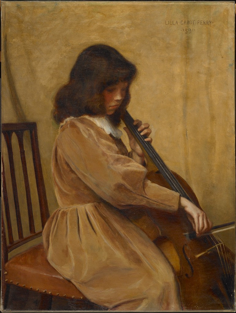 Meisje dat cello speelt - Lilla Cabot Perry