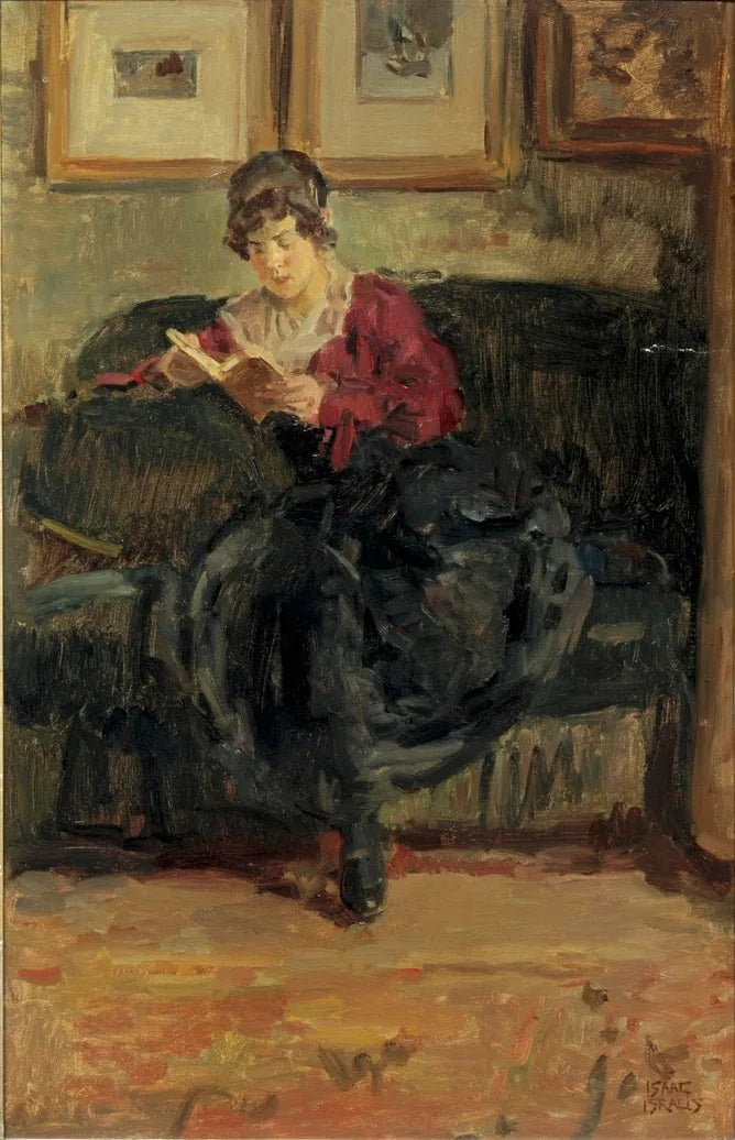 meisje dat leest - Isaac Israëls