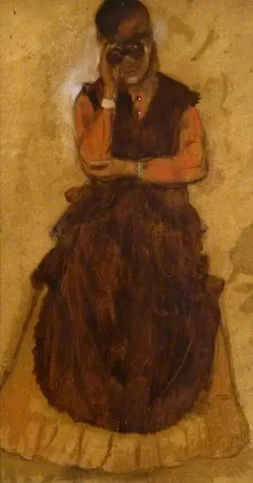 Meisje dat door een verrekijker kijkt - Edgar Degas