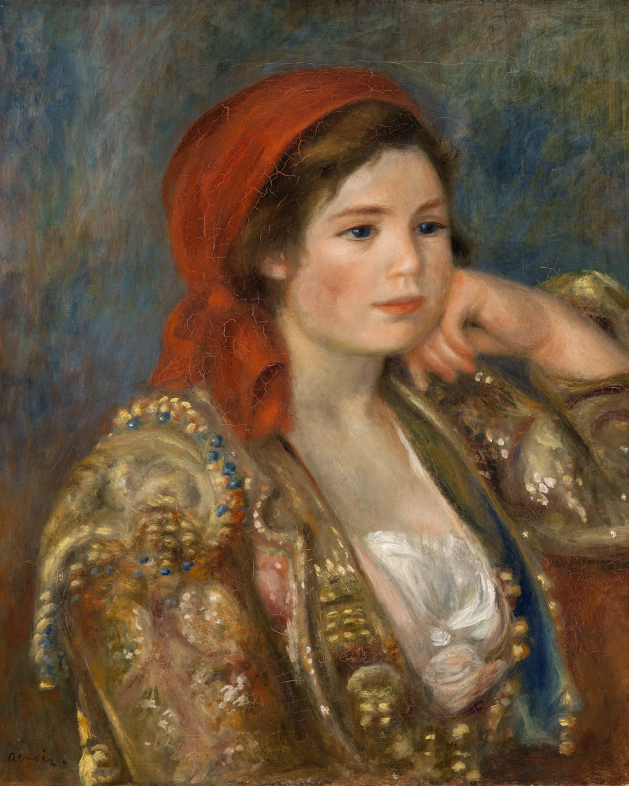 Meisje in Spaanse jas - Pierre-Auguste Renoir