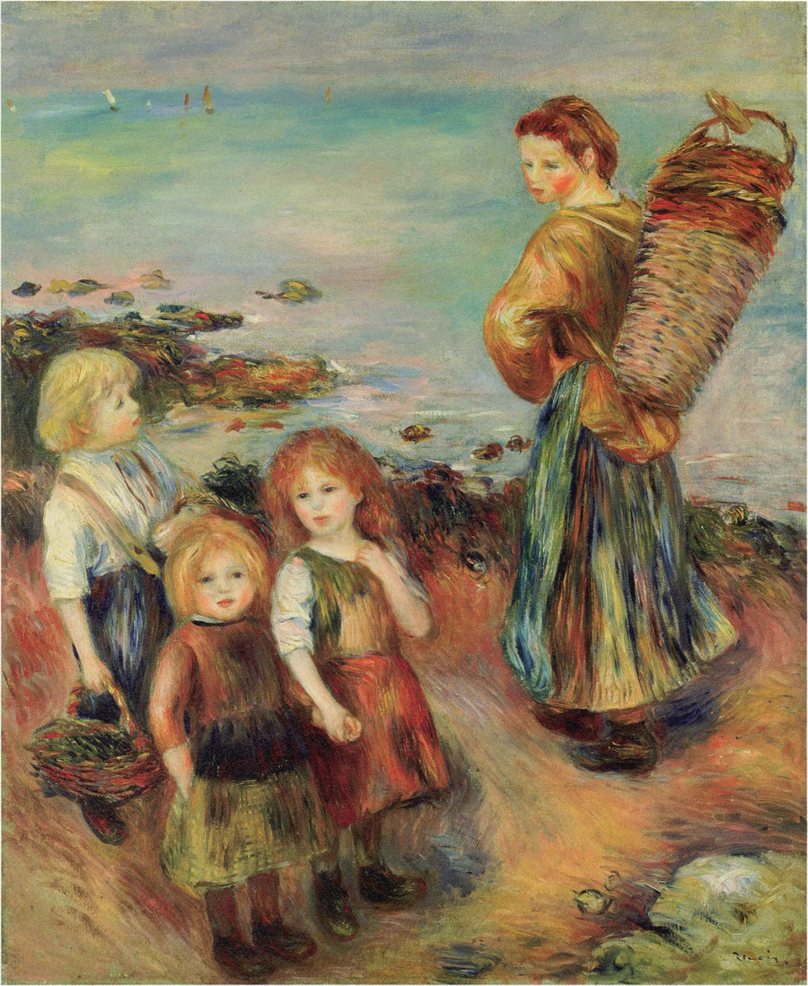 Meisjes met de mosselvisserij - Pierre-Auguste Renoir