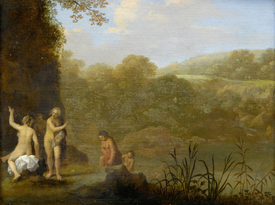 Filles au bain - Cornelis van Poelenburgh