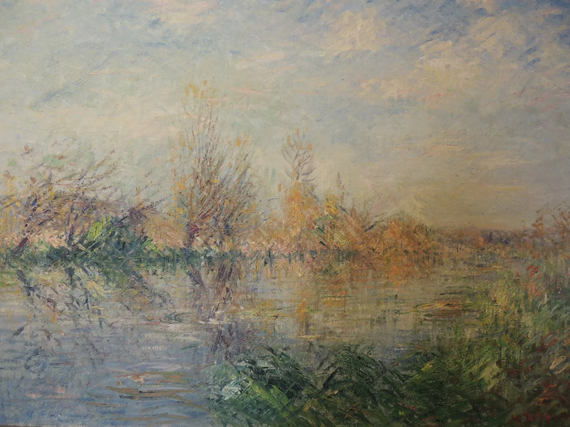 Einde van de herfst, rivier de Eure bij Vaudreuil - Gustave Loiseau