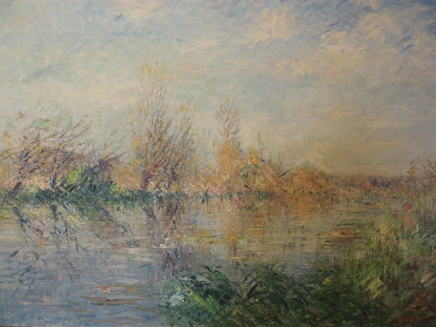 Einde van de herfst, rivier de Eure bij Vaudreuil - Gustave Loiseau