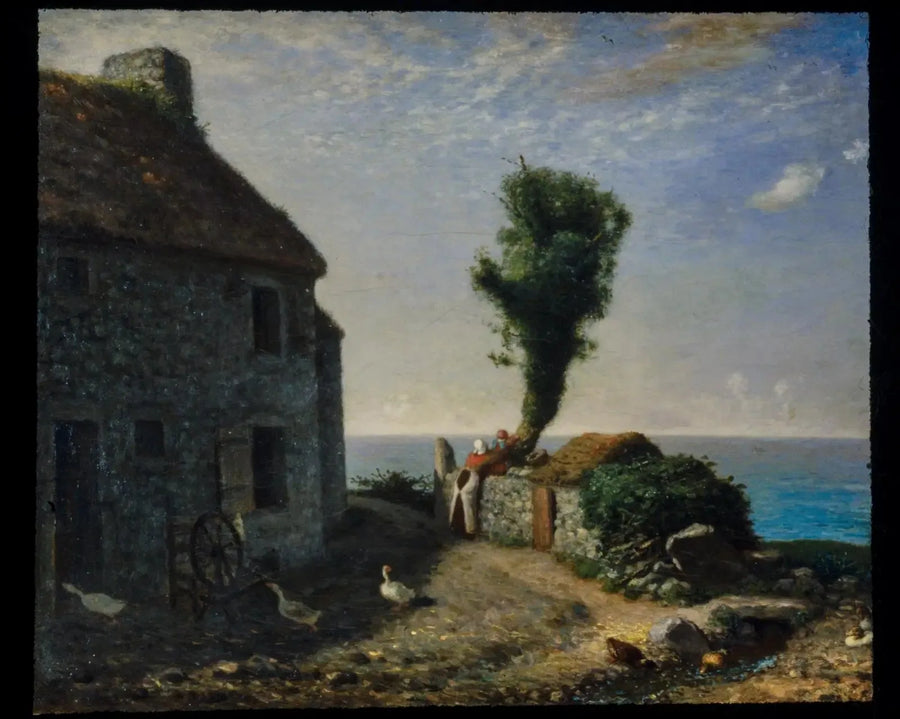 Einde van het gehucht Gruchy - Jean-François Millet