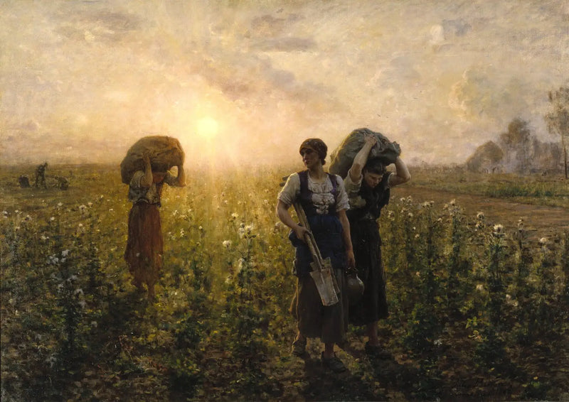 Einde van het werk - Jules Breton