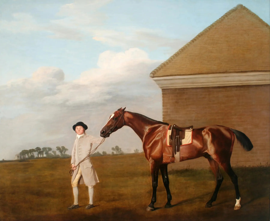 Firetail met zijn trainer bij het Rubbing-Down House op Newmarket Heath - George Stubbs

Source:
Firetail avec son entraîneur près de la Rubbing-Down House sur Newmarket Heath - George Stubbs