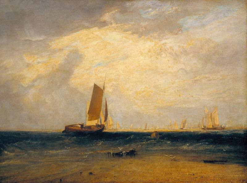 Vissen op de Blythe-Sand, Getijde Zet In - J. M. W. Turner
