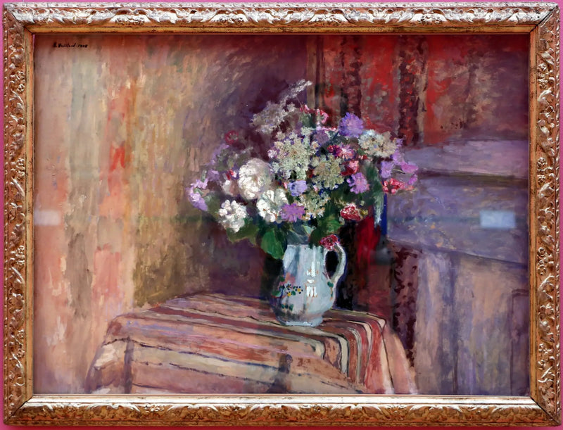 Bloemen in een vaas - Édouard Vuillard