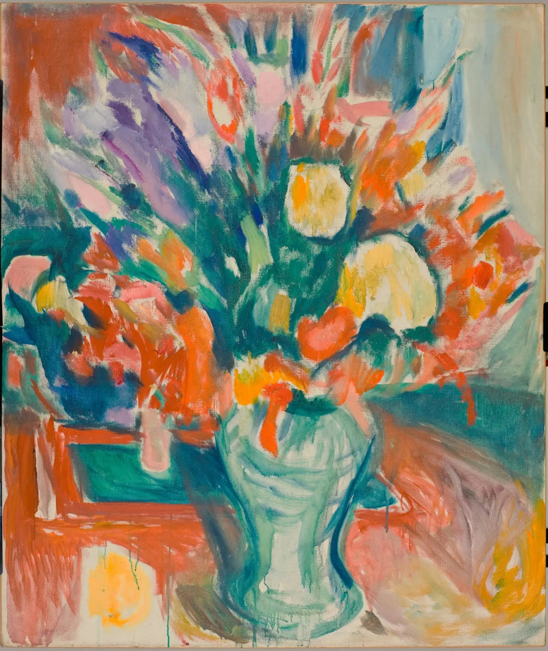 Bloemen in een vaas - Edvard Munch