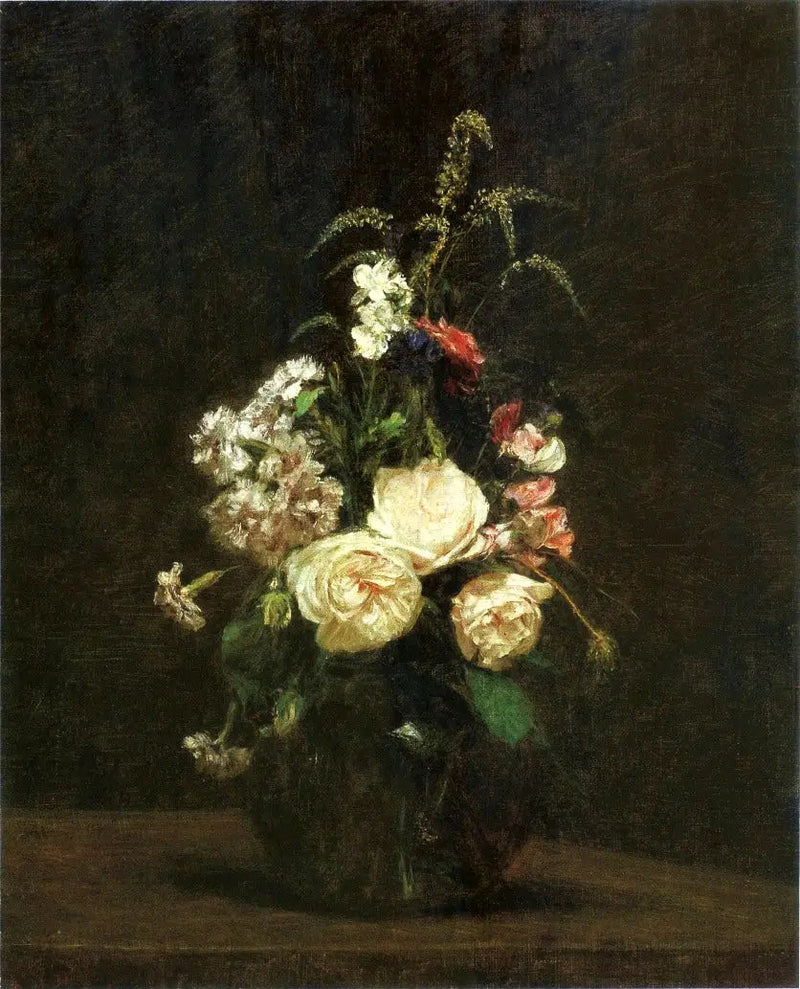 Bloemen in een glazen vaas. - Henri Fantin-Latour

Source:
Fleurs dans un vase en verre. - Henri Fantin-Latour