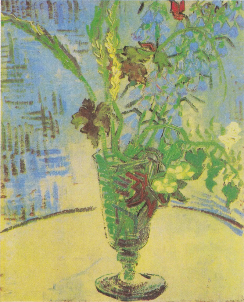 Bloemen in een glas - Vincent van Gogh