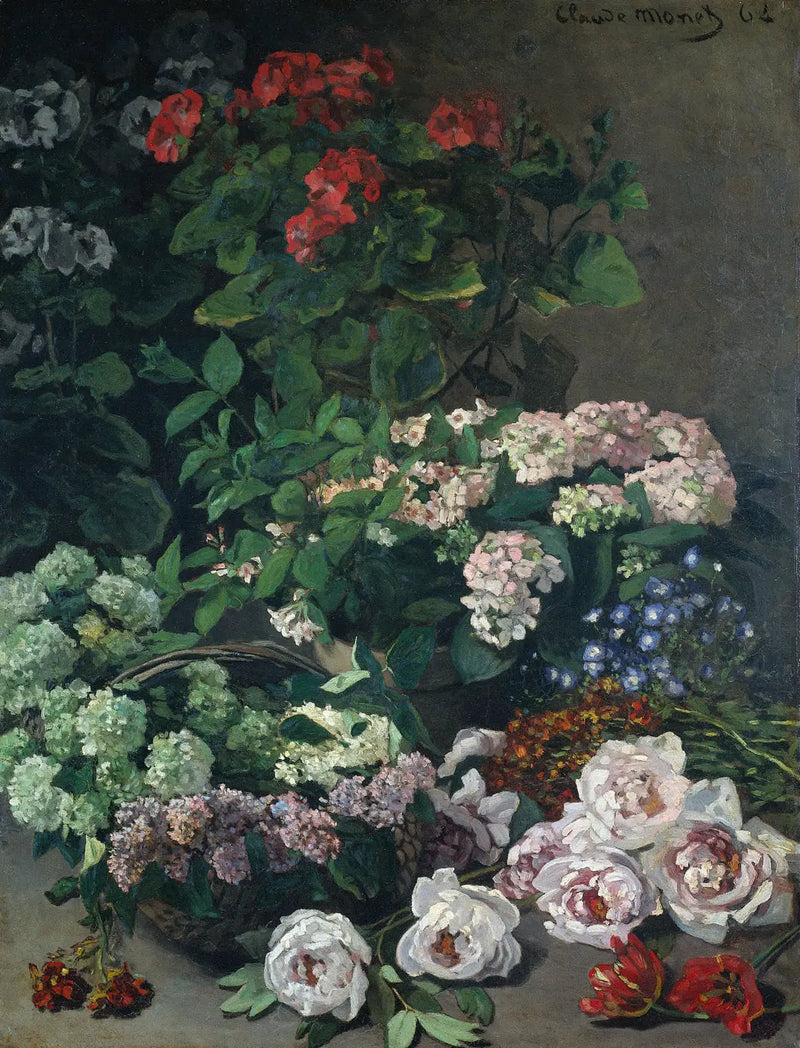 Lentebloemen - Claude Monet