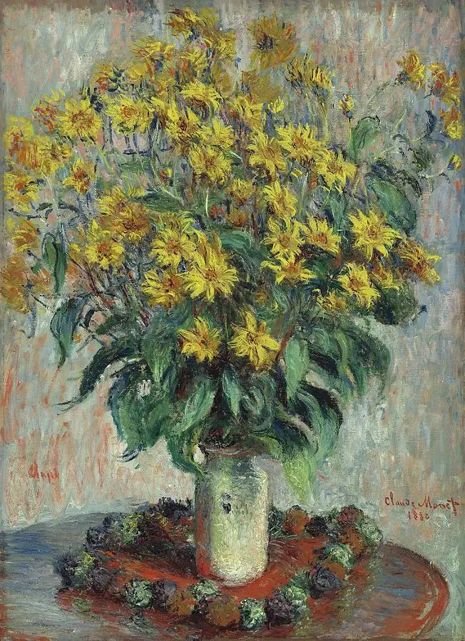 Jeruzalemartisjokbloemen - Claude Monet