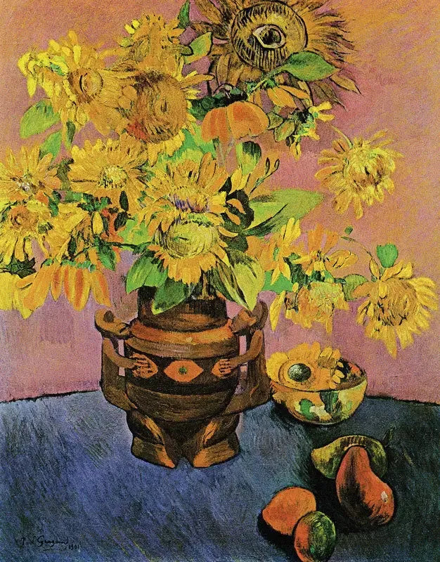 Zonnebloemen en mango's - Paul Gauguin