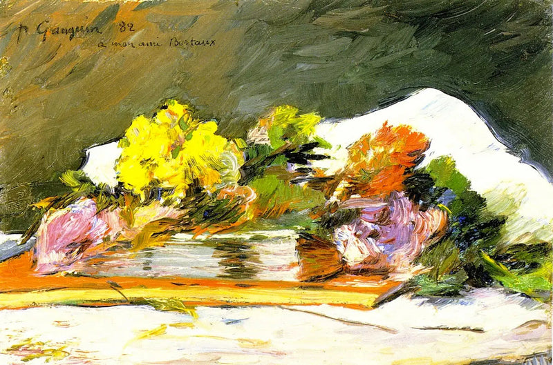 Bloemen en boeken - Paul Gauguin
