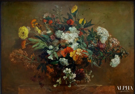 Fleurs - Eugène Delacroix - Reproductions de tableaux et peintures haut de gamme