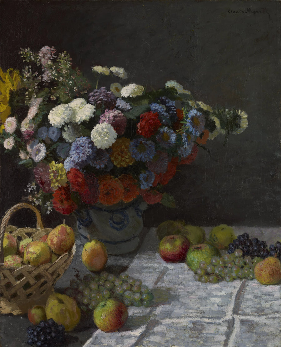 Fleurs et fruits W139 par Claude Monet, 1869, J. Paul Getty Museum