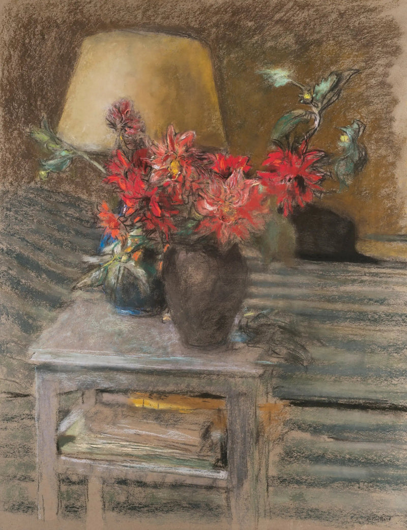 Bloemen op een tafel - Édouard Vuillard
