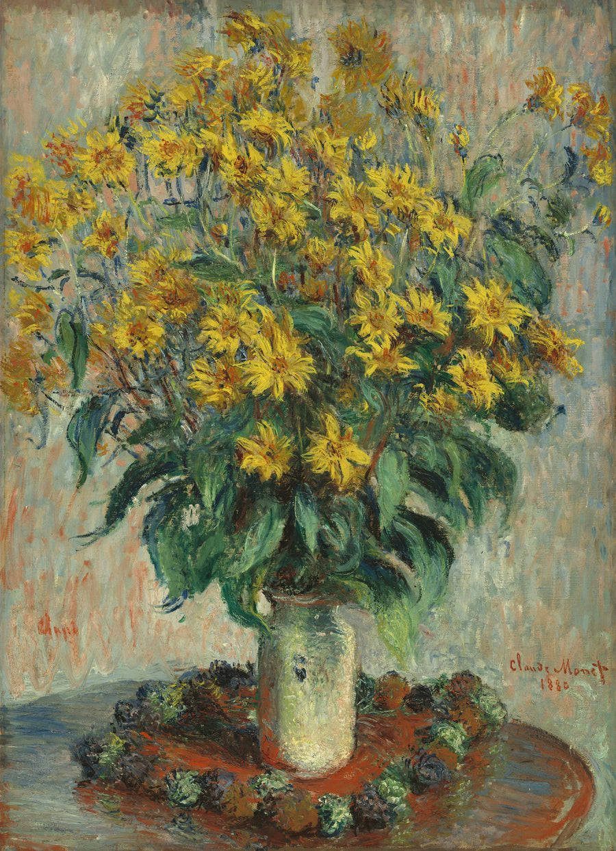 Jerusalem artisjok bloemen W629 - Claude Monet