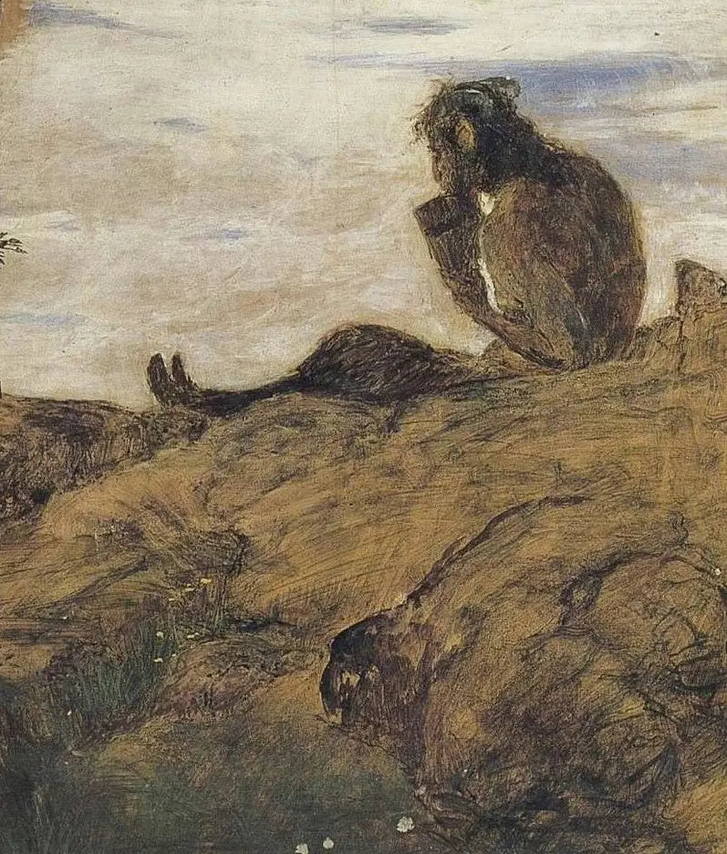 Arnold Böcklin - Reproductie van een schilderij in olieverf

Source:
Q131429520 - Arnold Böcklin