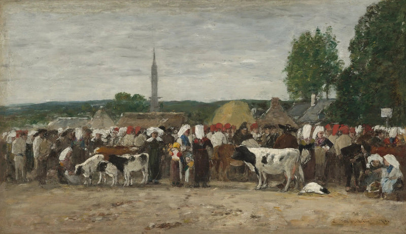 Kermis in Bretagne - Eugène Boudin