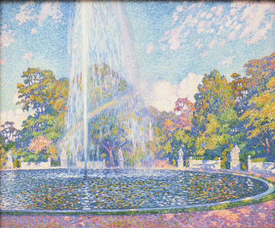 Fontein in de Sanssouci-tuinen in Potsdam in 1903 - Théo van Rysselberghe