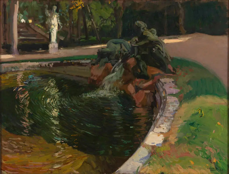 Fontein in het bos, La Granja - Joaquín Sorolla