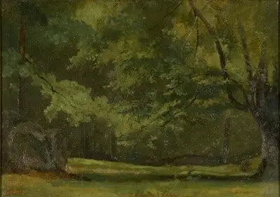Fontainebleau, in het bos - Jean-Baptiste Camille Corot