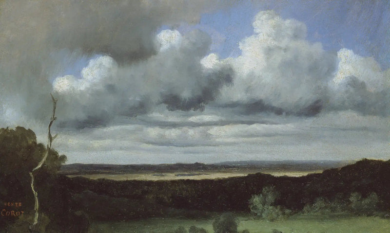 Fontainebleau – Storm op de vlakten - Jean-Baptiste Camille Corot
