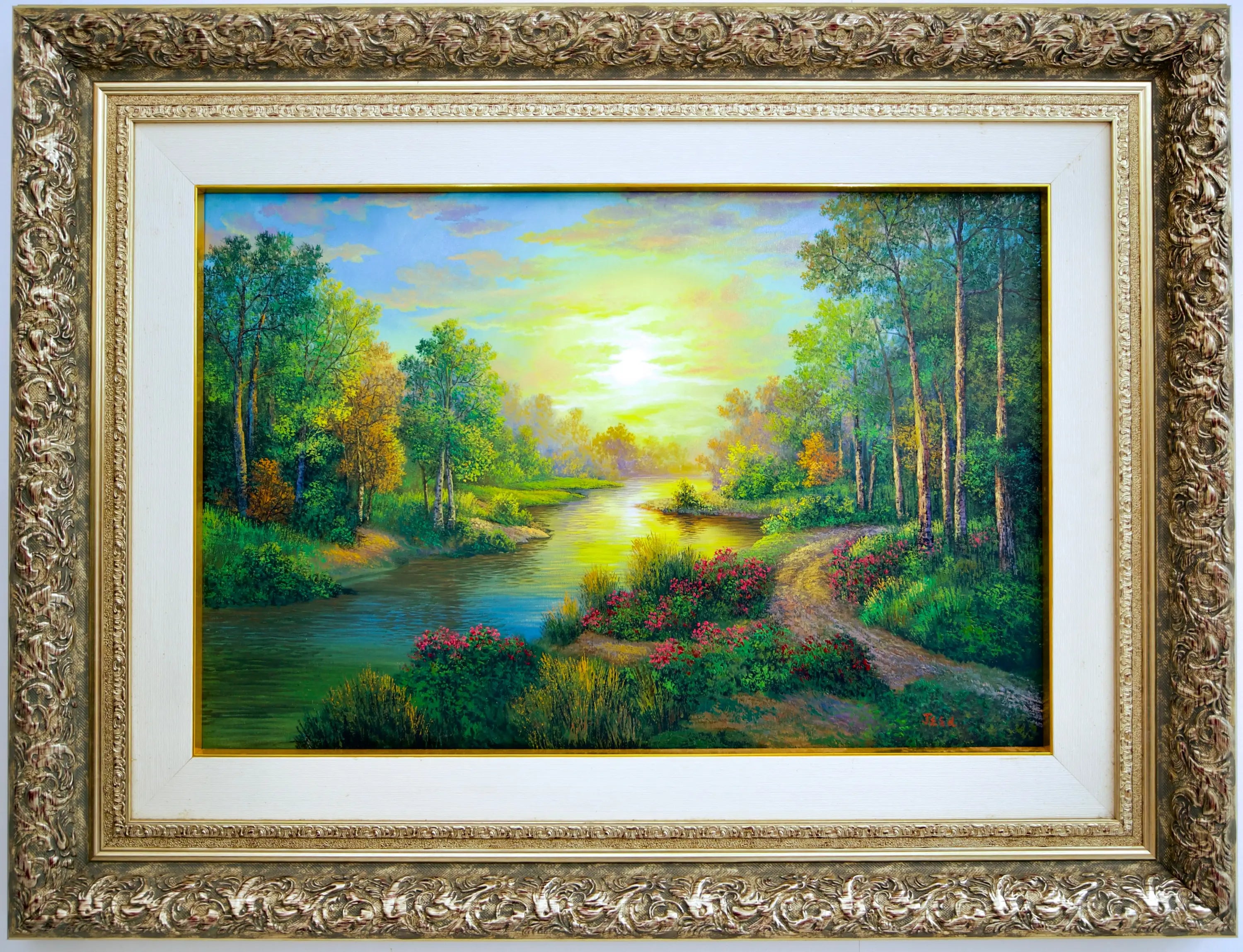 Forest and Rivers - Jeed | 90 x 60 cm Reproductions de tableaux à la peinture à l’huile