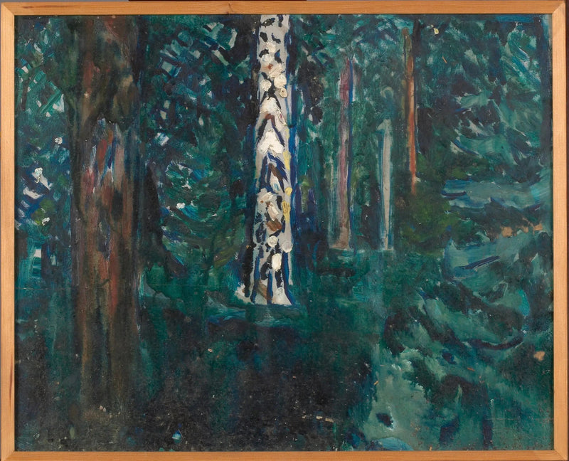 Bos met berkenstammen - Edvard Munch