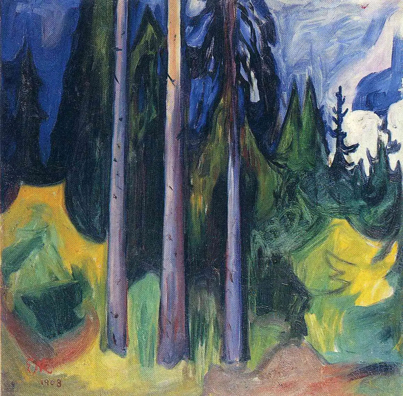 sparrenbos - Edvard Munch