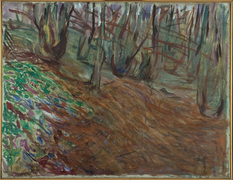 linde bos in de lente - Edvard Munch