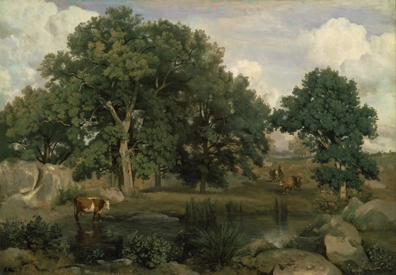 Fontainebleau Bos - Jean-Baptiste Camille Corot