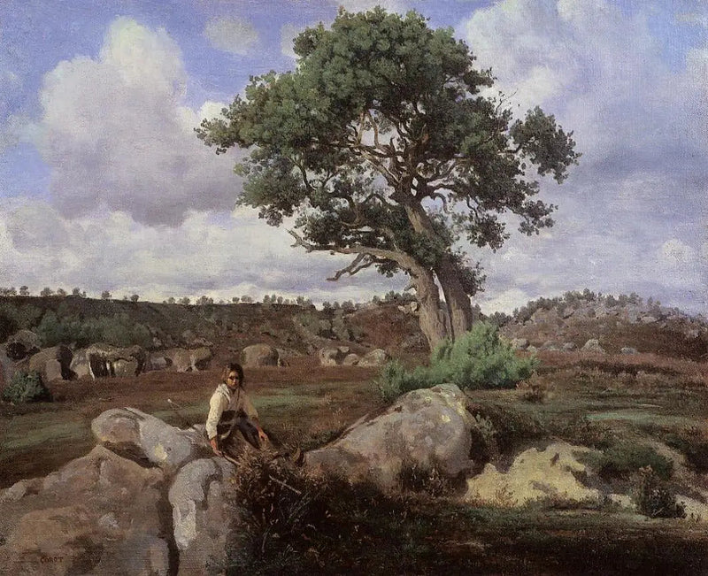 Fontainebleau Bos (De Eik) - Jean-Baptiste Camille Corot