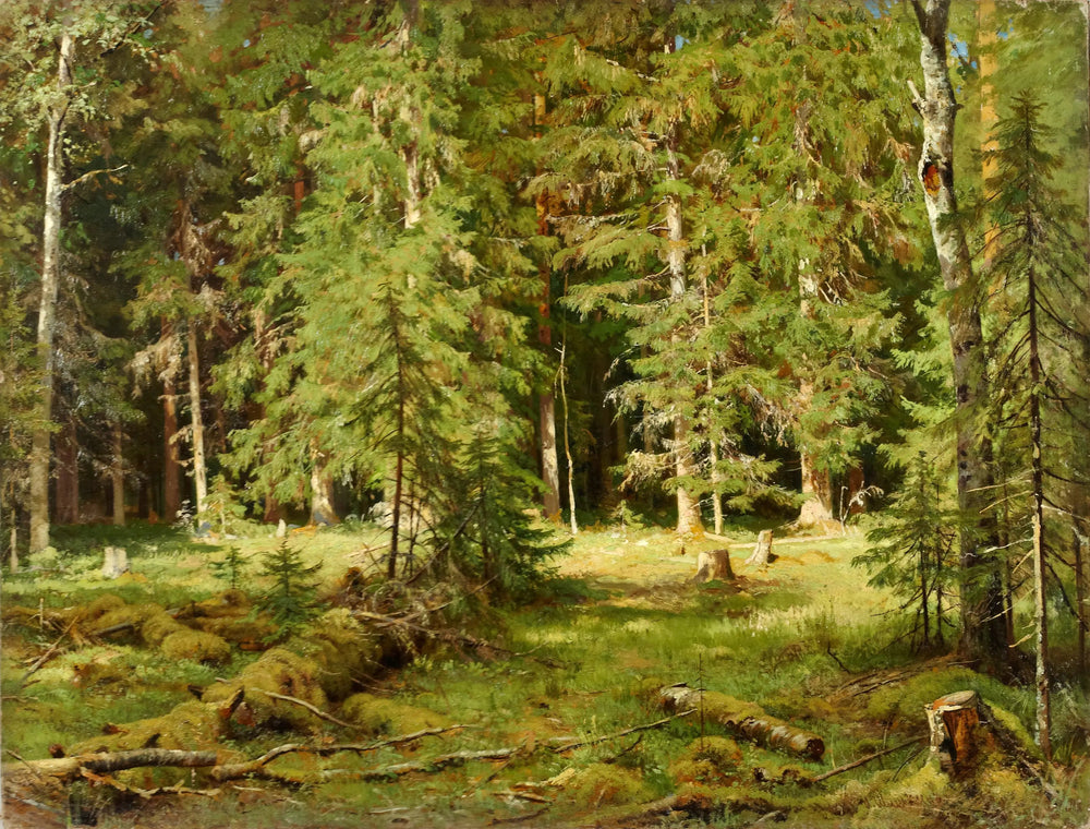 Forêt - Ivan Chichkine image 1 copie de tableau peinte à la main